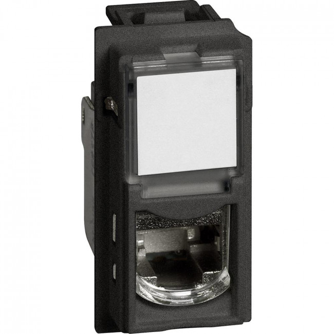 Μηχανισμός Πρίζας Δικτύου RJ45 Cat.6A STP 1 Στοιχείου Μαύρο KG4279C6AS LivingNow BTICINO
