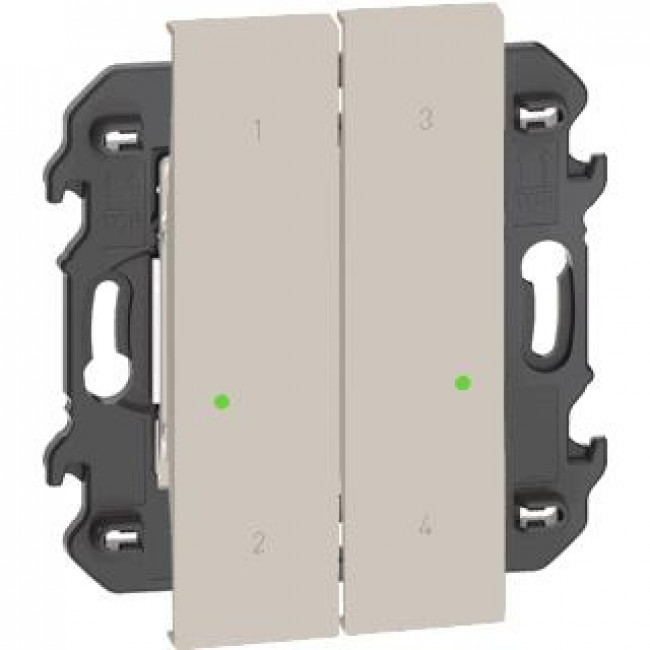 Πλήκτρο 2 Στοιχείων 4 Σεναρίων Sand KM37M2 LivingNow with Netatmo®