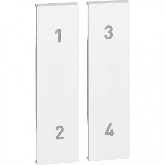 Πλήκτρο 2 Στοιχείων 4 Σεναρίων Λευκό KW37M2 LivingNow with Netatmo®