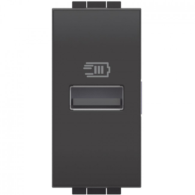 Πρίζα Φόρτισης USB TypeA 1 Στοιχείου Γραφίτης L4191A BTICINO