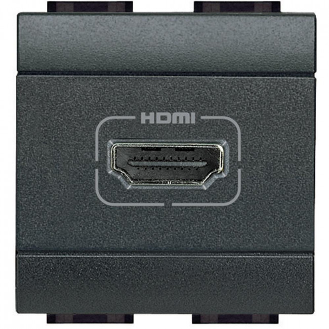 Πρίζα HDMI 2 Στοιχείων Γραφίτης L4284 BTICINO
