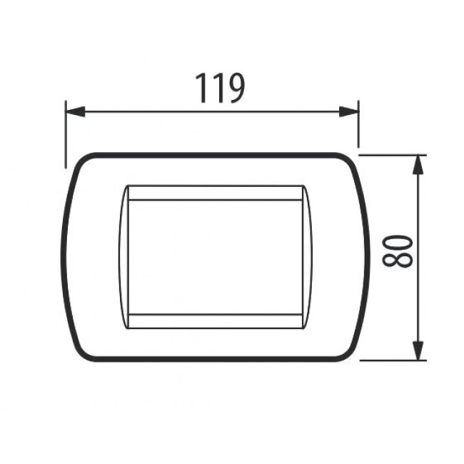 Πλαίσιο 3 Στοιχείων Air Dark Steel L4803AC BTICINO