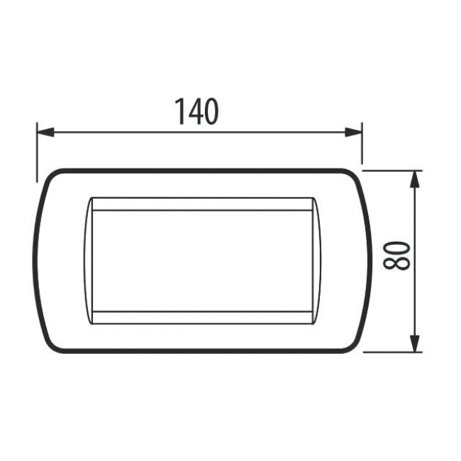 Πλαίσιο 4 Στοιχείων Γραφίτης L4804GF BTICINO