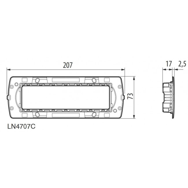 Βάση Στήριξης  Στοιχείων AIR LN4707C LivingLight BTICINO