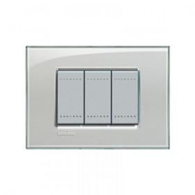 Πλαίσιο 3 Στοιχείων Cold Grey LNA4803KG BTICINO