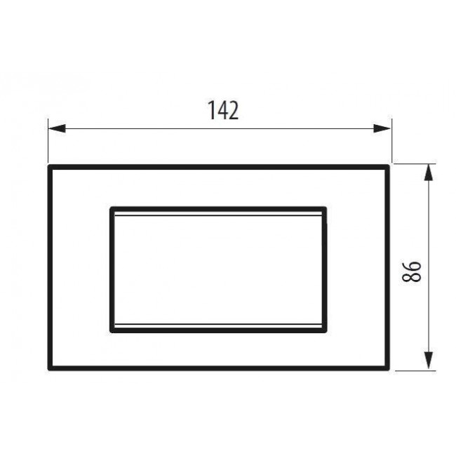 Πλαίσιο 4 Στοιχείων Γραφίτης LNA4804AR BTICINO