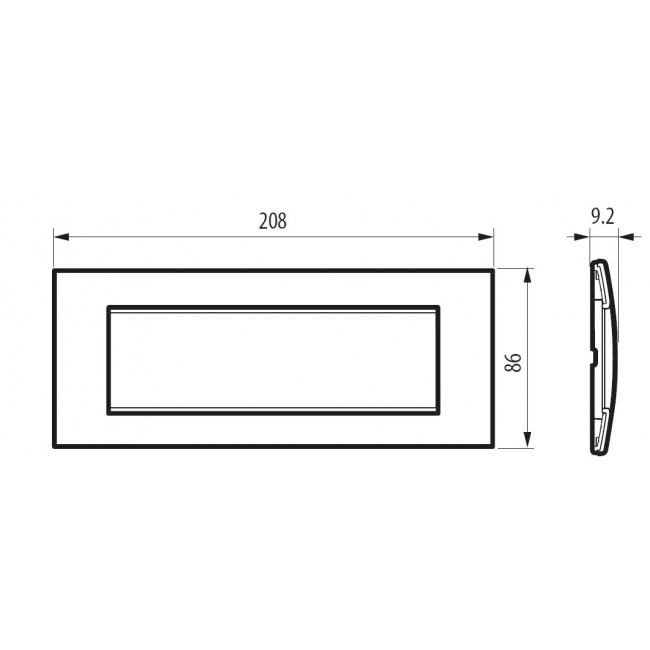Πλαίσιο 7 Στοιχείων Cold Grey LNA4807KG BTICINO