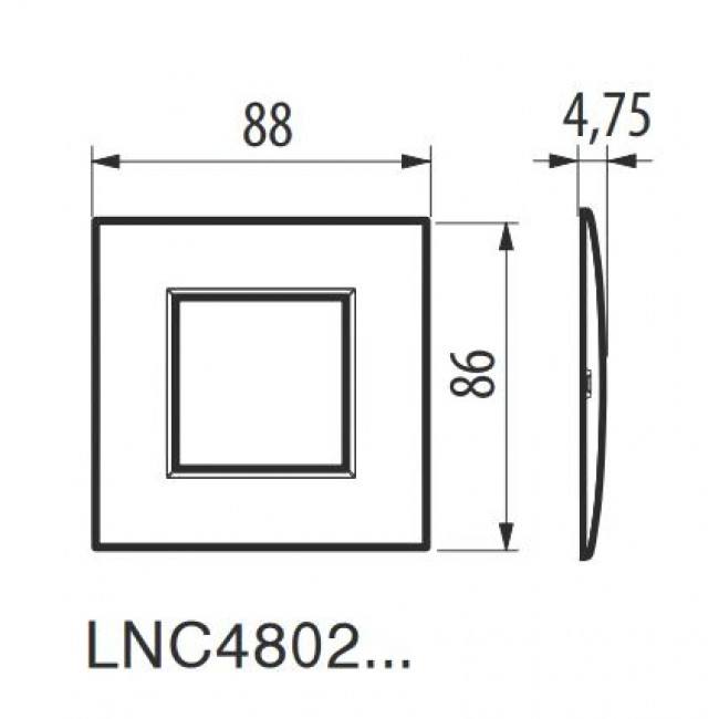 Πλαίσιο 2 Στοιχείων Air Tech LNC4802TE BTICINO