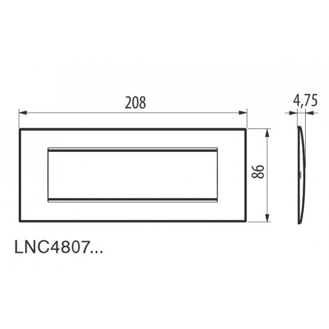 Πλαίσιο 7 Στοιχείων Air Tech LNC4807TE BTICINO