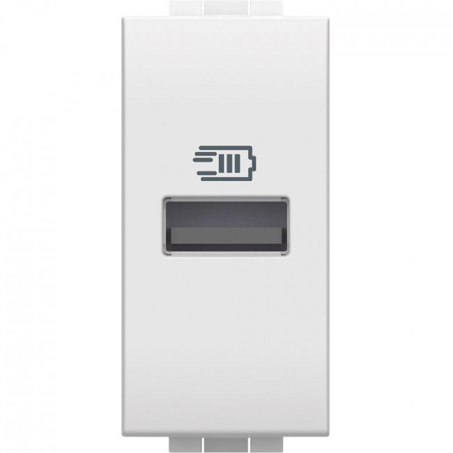 Πρίζα Φόρτισης USB TypeA 1 Στοιχείου Λευκό N4191A BTICINO