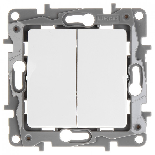 Διακόπτης Διπλός A/R Λευκός Niloe™ NP LEGRAND
