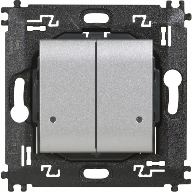 Ασύρματος Διακόπτης Διπλός Αλουμίνιο NT4003DCW LivingLight with Netatmo®
