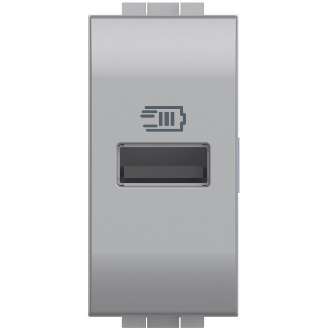 Πρίζα Φόρτισης USB TypeA 1 Στοιχείου Αλουμίνιο NT4191A BTICINO