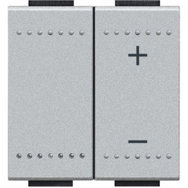 Dimmer Πλήκτρου Universal 2 Στοιχείων Αλουμίνιο NT4411N BTICINO