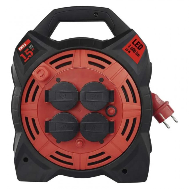 Μπαλαντέζα Σε Καρούλι Με Καλώδιο 3x1.5mm 15 Μέτρα Με Φως LED P08215 EMOS