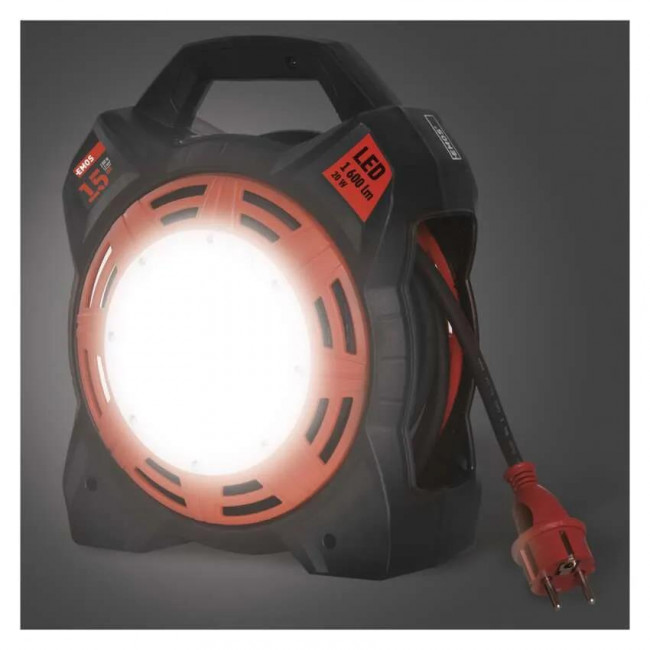 Μπαλαντέζα Σε Καρούλι Με Καλώδιο 3x1.5mm 15 Μέτρα Με Φως LED P08215 EMOS