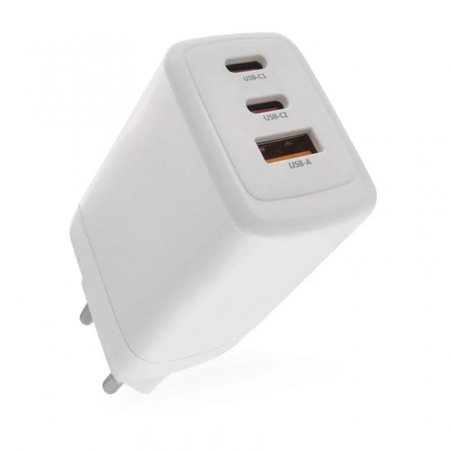 Φορτιστής Τοίχου USB TypeA+C 65W Λευκό V05G65 EMOS