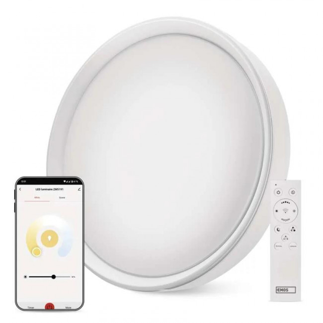 Πλαφονιέρα LED 30W 2600k-6500k WiFi Λευκό ZM5191 EMOS