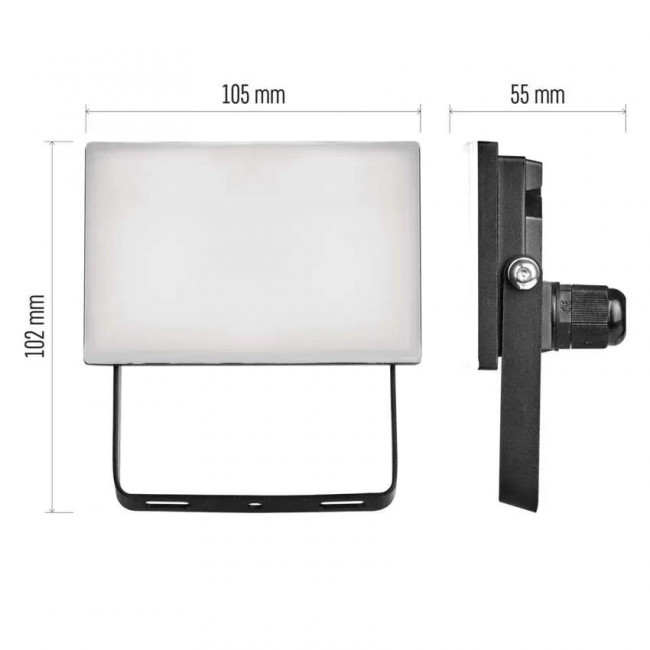 Προβολέας LED 10.5W 4000k Μαύρο IP65 230V EMOS