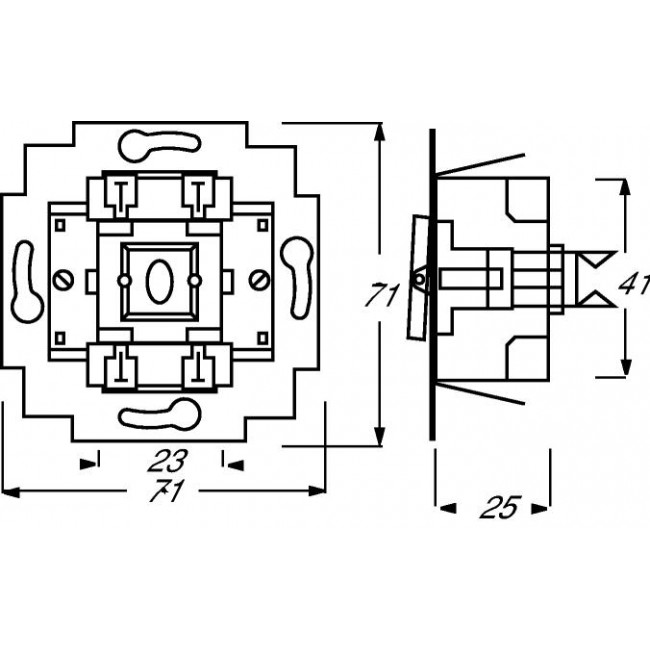 Μηχανισμός Διακόπτη Ενδιάμεσος A/R 2000/7US-506 BUSCH-JAEGER/ABB