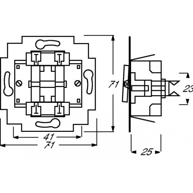 Μηχανισμός Διακόπτη K/R 2000/5US-500 BUSCH-JAEGER/ABB
