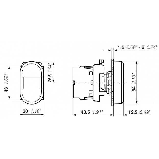 Κεφαλή Διπλού Μπουτον 0-I MPD2-11B ABB