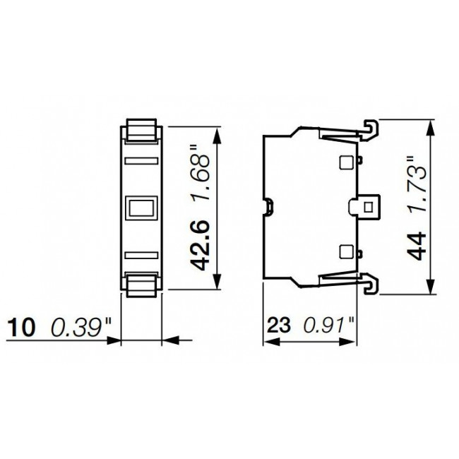 Βοηθητική Επαφή 1NO MCB-10 ABB