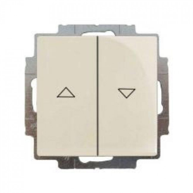 Διακόπτης Ρολών Πλήκτρου Κρέμ 2006/4UC92 Basic55 ABB