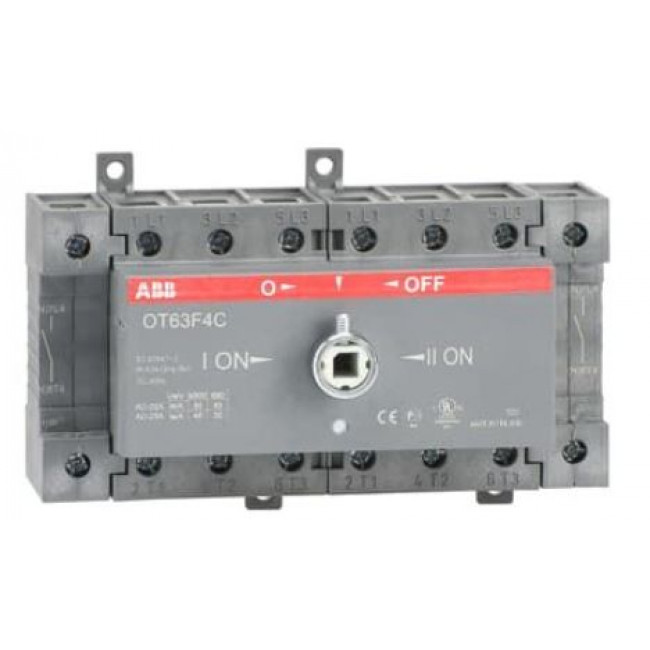 Διακόπτης Φορτίου Μεταγωγικός 4P 63Α OT63F4C ABB