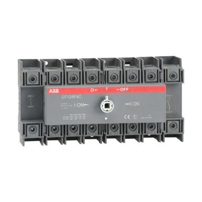 Διακόπτης Φορτίου Μεταγωγικός 4P 125Α OT125F4C ABB