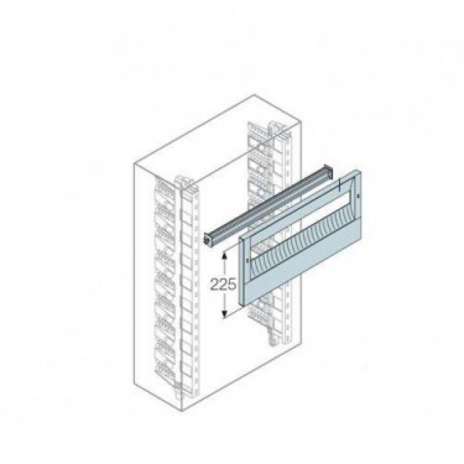 Ράγα DIN Με Μετώπη 225mm Για Ερμάρια Gemini No2&3 ABB