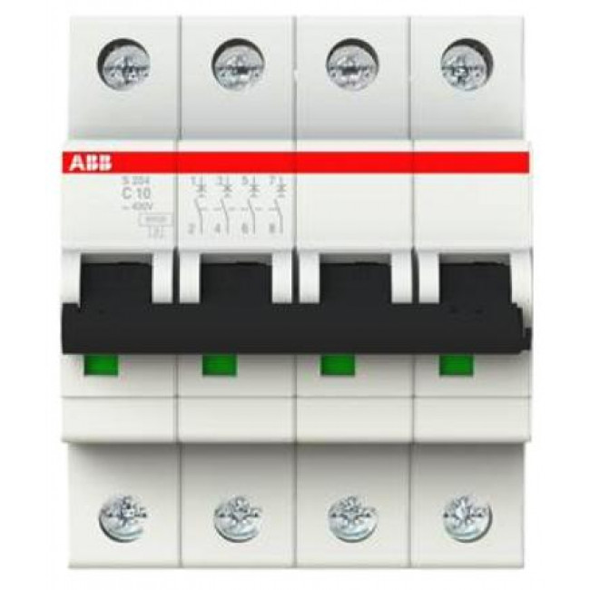 Αυτόματη Ασφάλεια 4P K 6A 6kA S204-K6 ABB