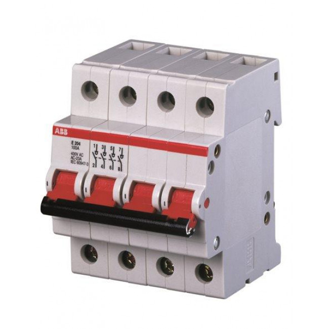 Διακόπτης Ράγας 4P 125A E204/125R ABB