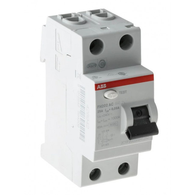 Ρελέ Διαρροής AC 2P 40A 300mA FH202AC-40A/0,3 ABB