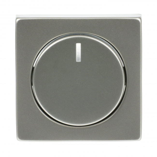 Μετώπη Περιστροφικού Dimmer Ατσάλι 6540-101-866 Pure BUSCH-JAEGER/ABB