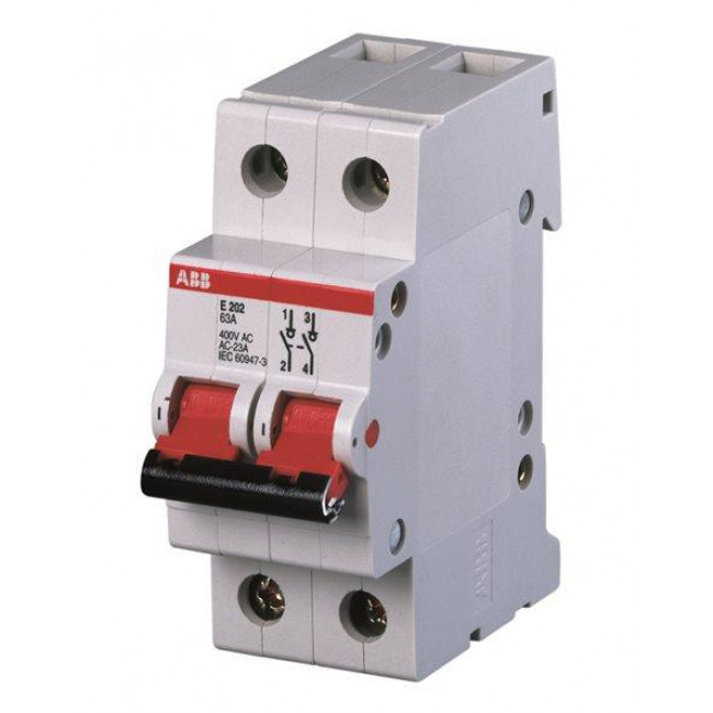 Διακόπτης Ράγας 2P 80A E202/80R ABB