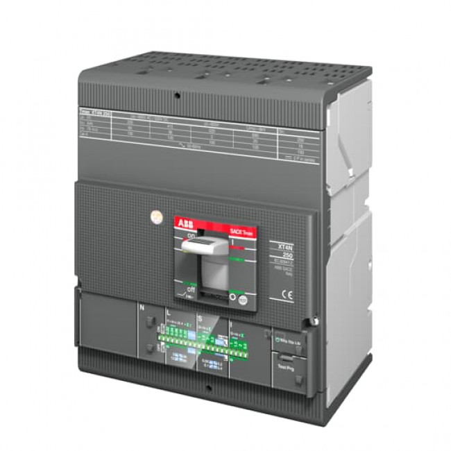 Αυτόματος Διακόπτης Ισχύος 4P 250A 70kA XT4H250 EkipLS/I In=250A 4p FF ABB