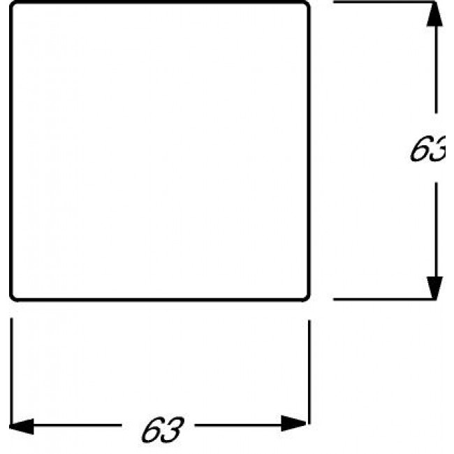 Μετώπη 1 Πλήκτρου Λευκό Soft 1786-884 BUSCH-JAEGER/ABB