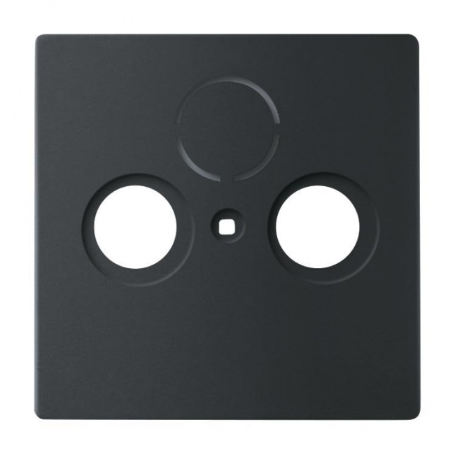 Μετώπη Πρίζας TV-R-SAT Μαύρο Soft 1743-885 BUSCH-JAEGER/ABB