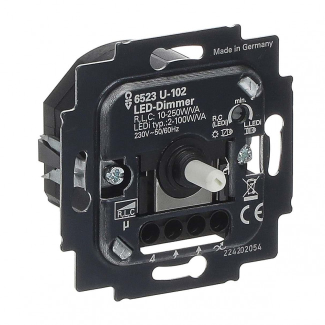 Μηχανισμός Dimmer Περιστροφικός 100W Universal 6523U-102-500 BUSCH-JAEGER/ABB