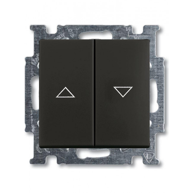 Διακόπτης Ρολών Πλήκτρου Μαύρο 2006/4UC95 Basic55 ABB