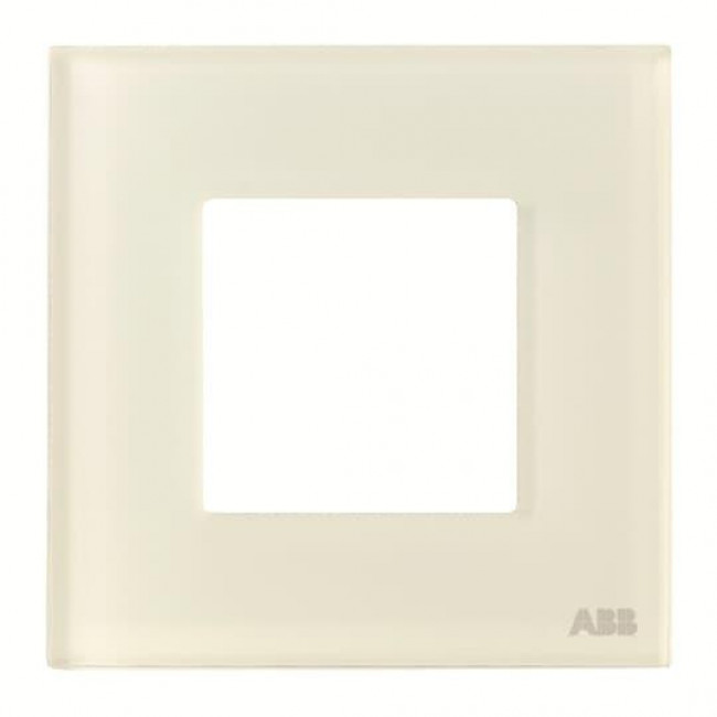 Πλαίσιο 2 Στοιχείων Γυαλί Λευκό Zenit N2271 CB ABB