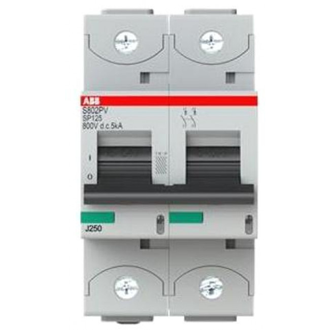 Αυτόματη Ασφάλεια 2P B 10A 5kA 800VDC S802PV-SP10 ABB