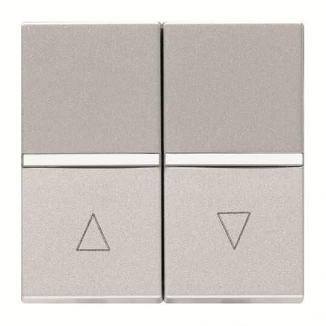 Διακόπτης Ρολων 2 Στοιχείων Αλουμίνιο Zenit N2244.1 AN ABB