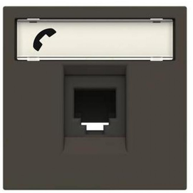 Πρίζα Τηλεφώνου 2 Στοιχείων Ανθρακί Zenit N2217.6 AN ABB