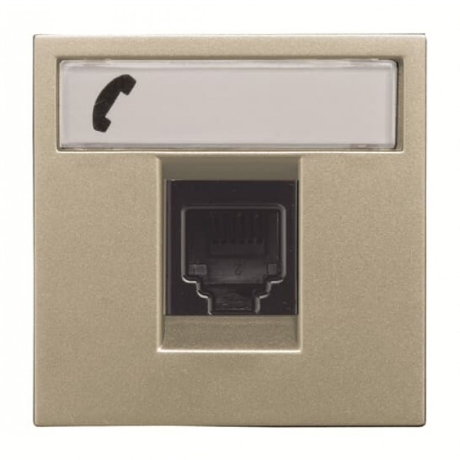 Πρίζα Τηλεφώνου 2 Στοιχείων Σαμπάνια Zenit N2217.6 CV ABB