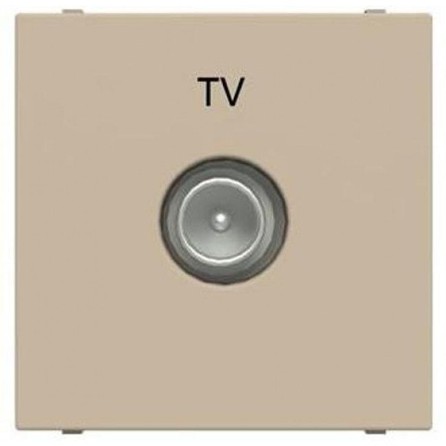 Πρίζα TV Τερματική 1 Στοιχείου Σαμπάνια Zenit N2250.7 CV ABB