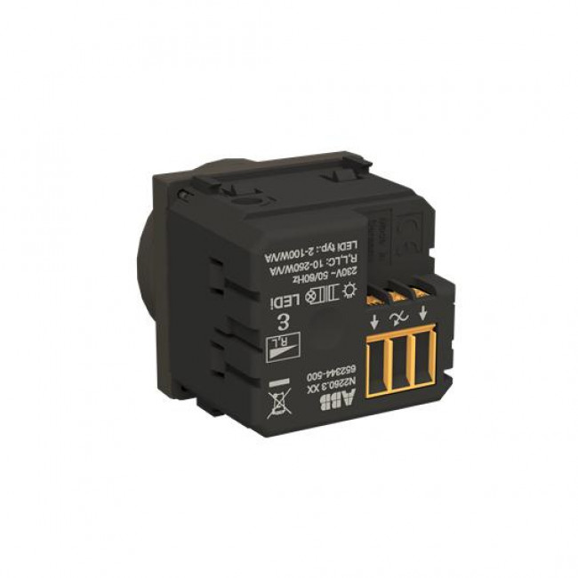 Dimmer Περιστροφικό Universal 2 Στοιχείων Ανθρακί Zenit N2260.3 AN ABB