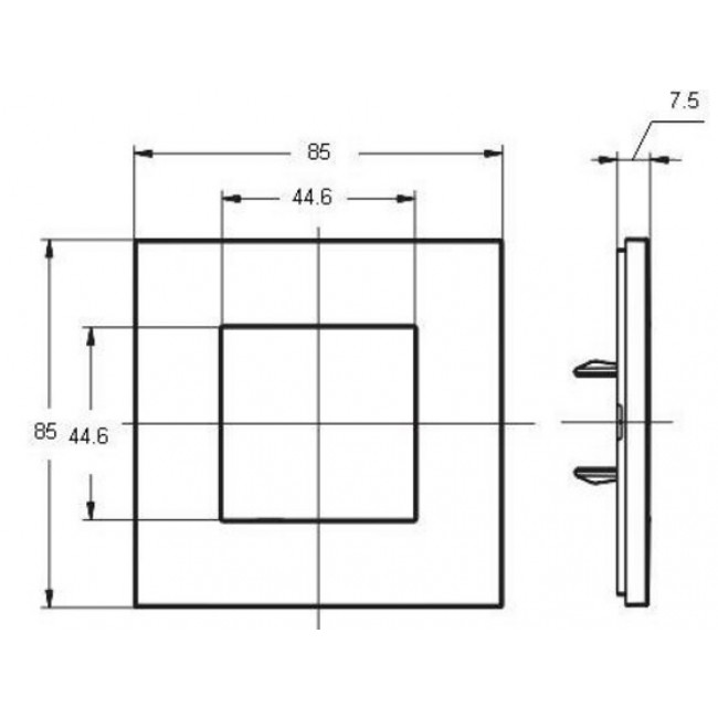 Πλαίσιο 2 Στοιχείων Σαμπάνια Zenit N2271 CV ABB