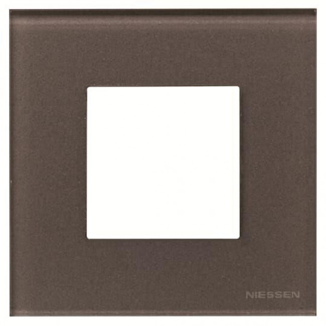 Πλαίσιο 2 Στοιχείων Γυαλί Καφέ Zenit N2271 CC ABB